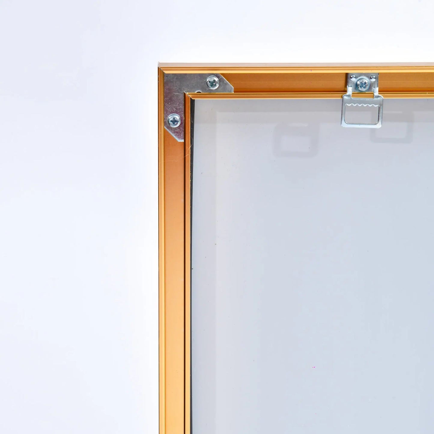 65" x 24" Wall Mounting Full Body Mirror, Full Length Mirror with Stand, Alloy Frame Full-Length Mirror for Living Room, Bedroom, Gold qbmgp8-fy