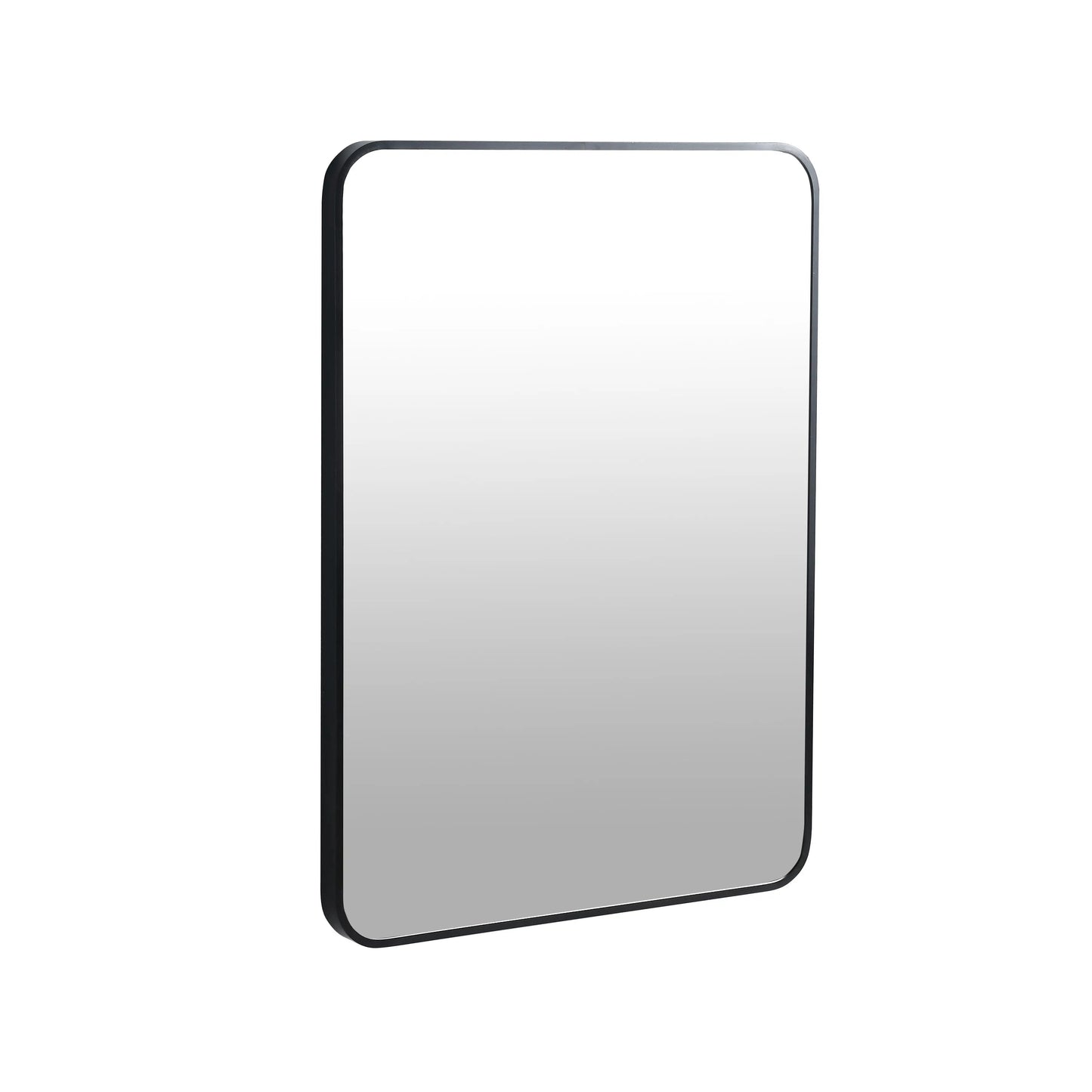 24 x 32 Inch Bathroom Mirror Black Aluminum Frame qbmgp8-fy