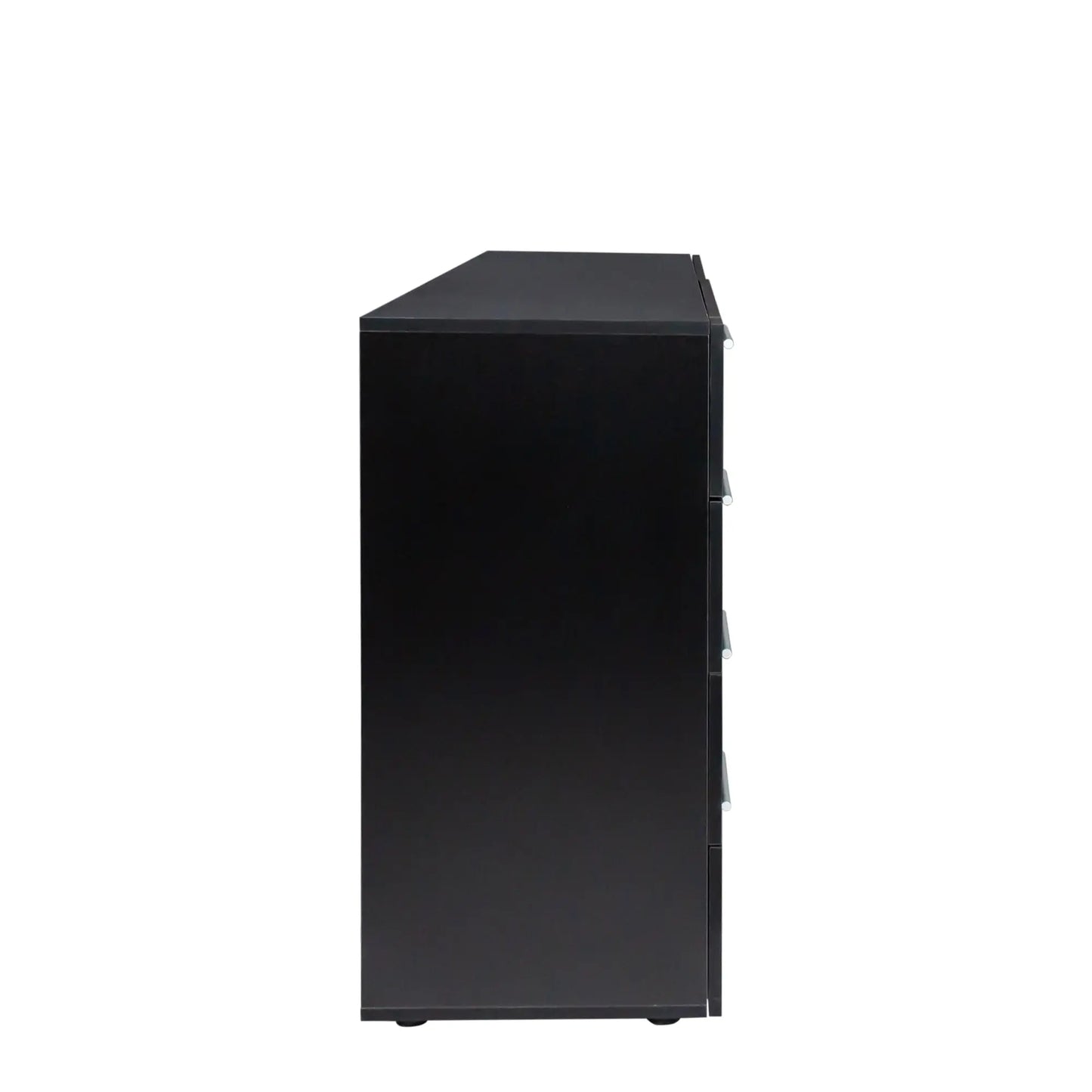 8 Drawer Double Dresser for Bedroom, Wide Storage Cabinet for Living Room Home Entryway, Black qbmgp8-fy