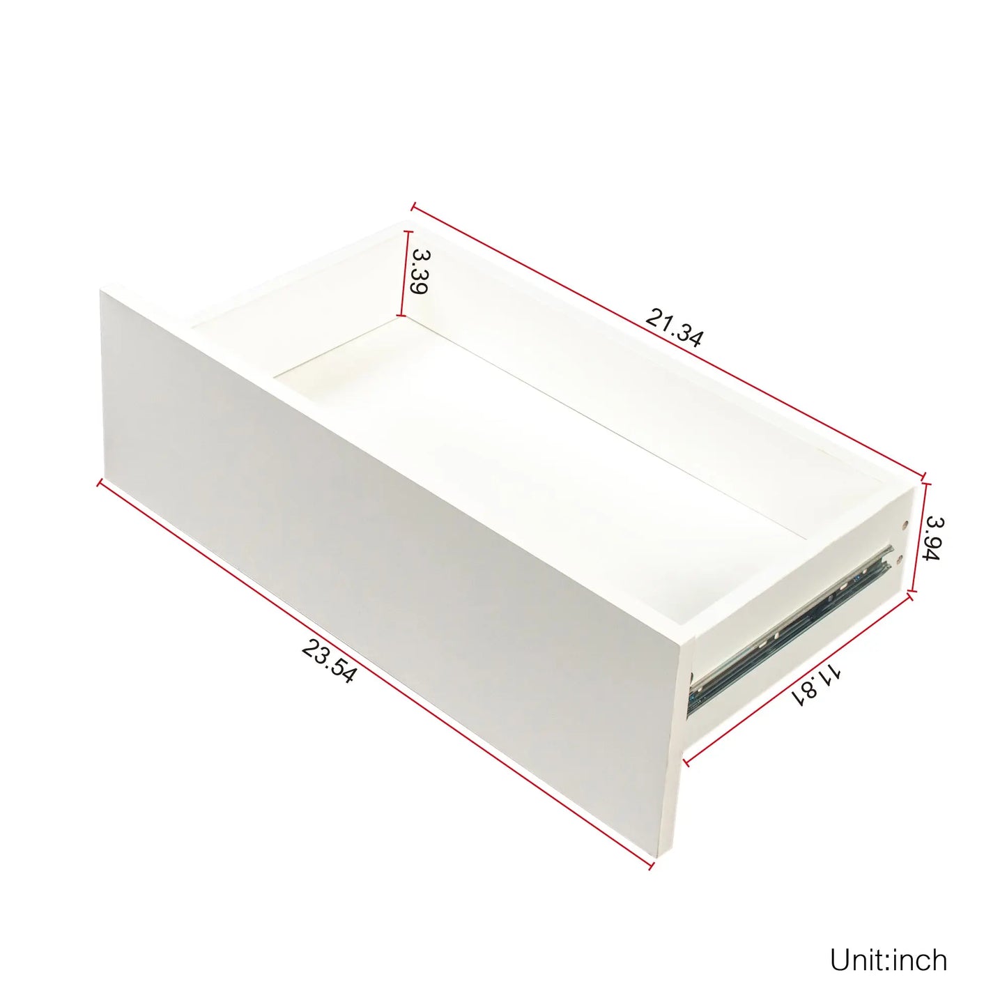 RGB LED Double Side Cabinet Bedside Table White qbmgp8-fy