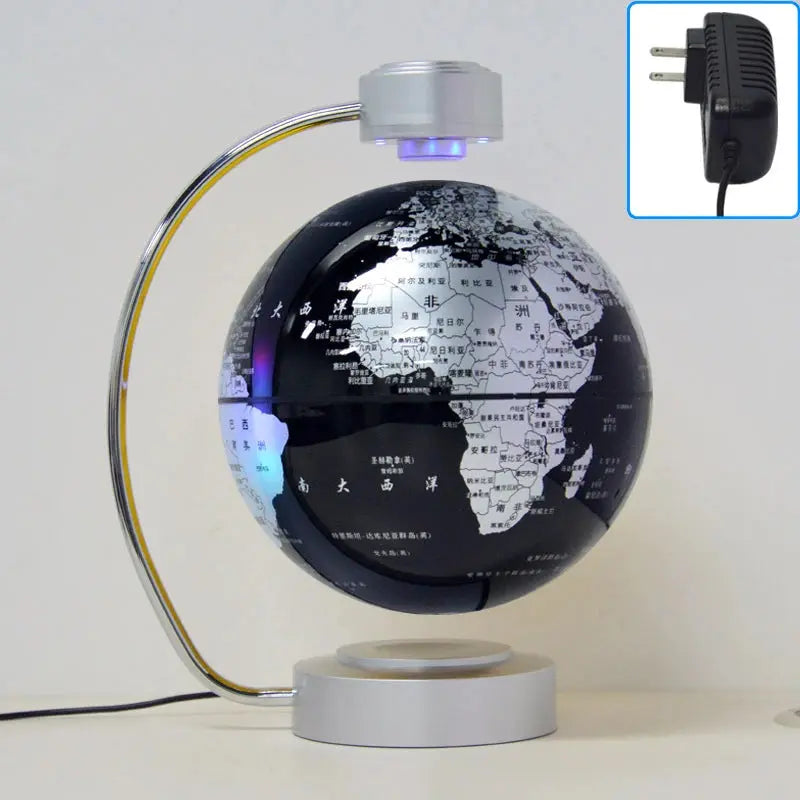 8 Inch Maglev Globe Self Rotating World Maps English Levitating Globus Levitation Magnetic Floating Map Geography Education Deco LAVIVA