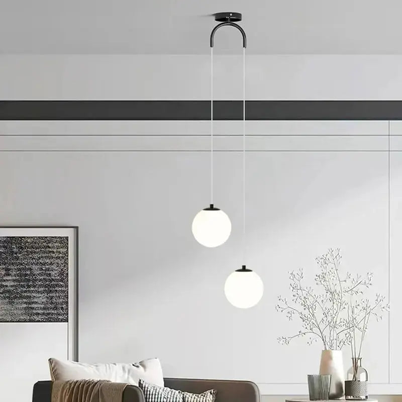 Modern Glass LED Pendant Lights Nordic Living Room Bedroom Fixtures Indoor Lighting Restaurant Bar Home Decor Hanging Lamp 220V LAVIVA