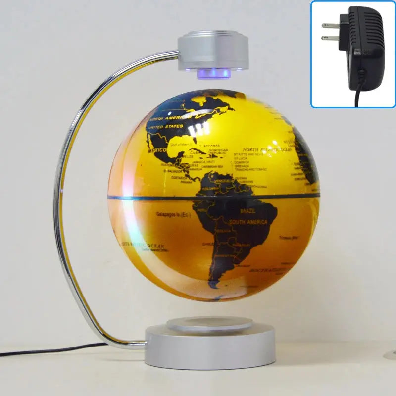8 Inch Maglev Globe Self Rotating World Maps English Levitating Globus Levitation Magnetic Floating Map Geography Education Deco LAVIVA