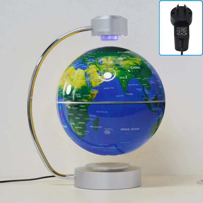 8 Inch Maglev Globe Self Rotating World Maps English Levitating Globus Levitation Magnetic Floating Map Geography Education Deco LAVIVA