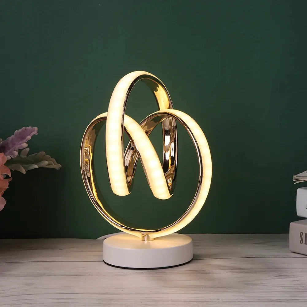 Modern Spiral LED Table Lamp Metal Bedroom Bedside Desk Lights Home Living Study Room Eye Protection Reading Night Lighting LAVIVA