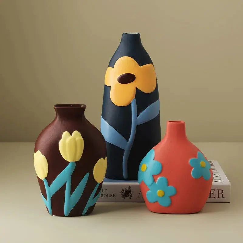 Nordic Morandi Glazed Ceramic flower vase for table, Nordic style, Nordic style, flower vase, home decoration, dropshipping LAVIVA