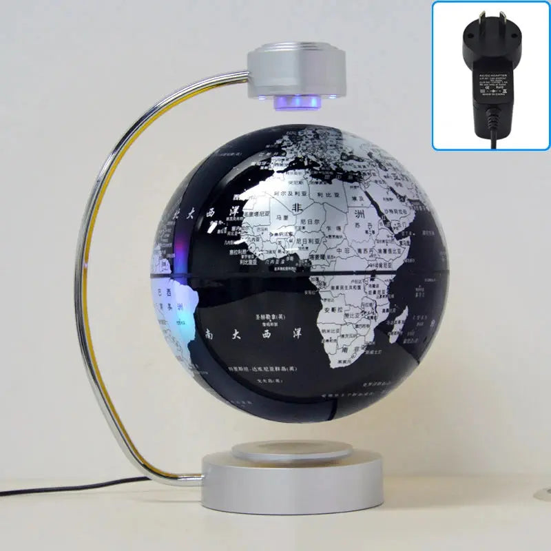 8 Inch Maglev Globe Self Rotating World Maps English Levitating Globus Levitation Magnetic Floating Map Geography Education Deco LAVIVA