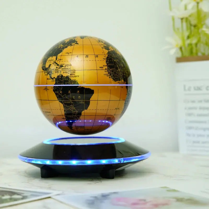 Magnetic Levitation 6-Inch 8-Inch Globe, Self Rotating Luminous Office Decoration, Living Room Desktop Decoration, Creative Gift LAVIVA