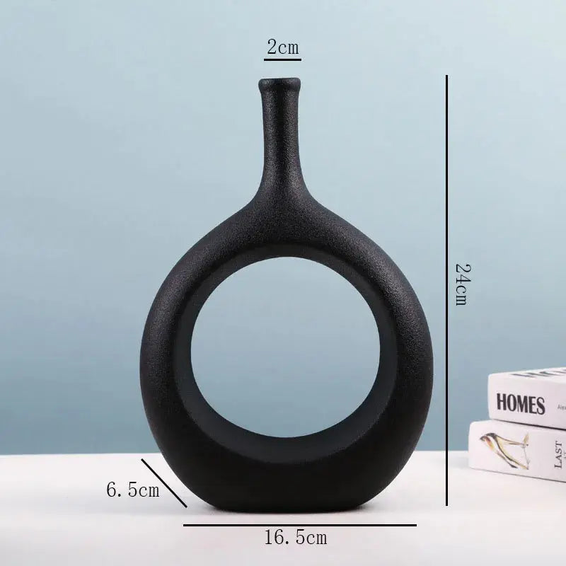 Ceramic Hollow Vase Nordic Flower Office Desktop Decor finds LAVIVA