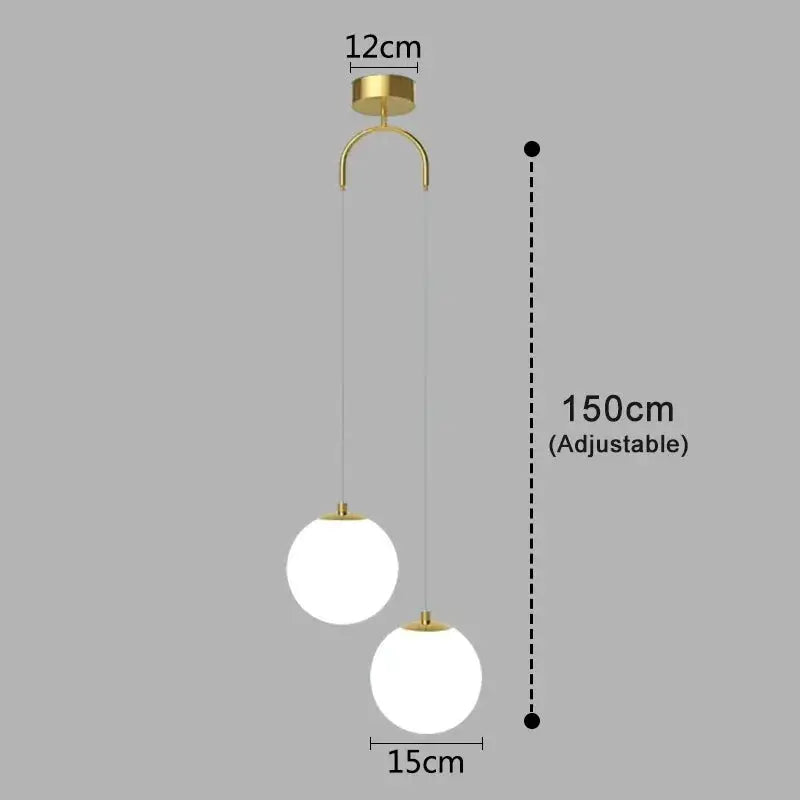 Modern Glass LED Pendant Lights Nordic Living Room Bedroom Fixtures Indoor Lighting Restaurant Bar Home Decor Hanging Lamp 220V LAVIVA
