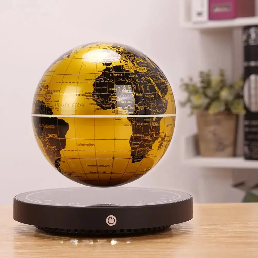 Levitating Lamp Magnetic Levitation Globe LED Earth Floating Rotating Globe Bedside Novelty Christmas Gifts Galactic starry sky LAVIVA