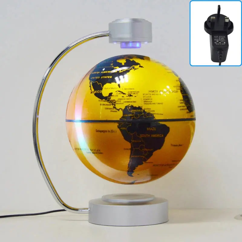 8 Inch Maglev Globe Self Rotating World Maps English Levitating Globus Levitation Magnetic Floating Map Geography Education Deco LAVIVA