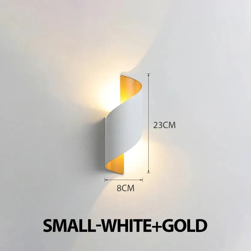 Spiral Design LED Wall Lamp 10W Indoor Wall Lights Waterproof Outdoor Modern Nordic Sconce Lamp Interior Wall Light Home Decor LAVIVA