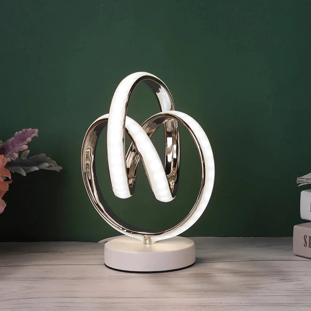 Modern Spiral LED Table Lamp Metal Bedroom Bedside Desk Lights Home Living Study Room Eye Protection Reading Night Lighting LAVIVA