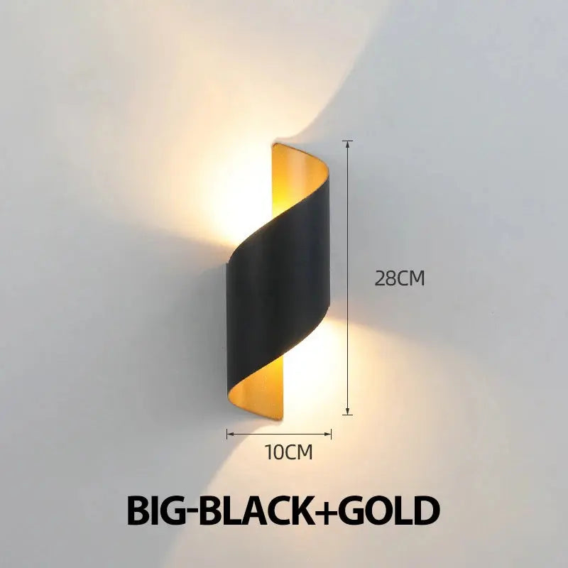 Spiral Design LED Wall Lamp 10W Indoor Wall Lights Waterproof Outdoor Modern Nordic Sconce Lamp Interior Wall Light Home Decor LAVIVA