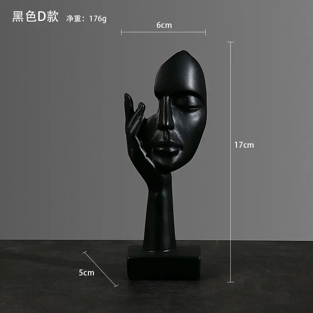 Resin Sculpture Figurines Statue Desktop Ornaments Light Luxury Art Crafts LAVIVA