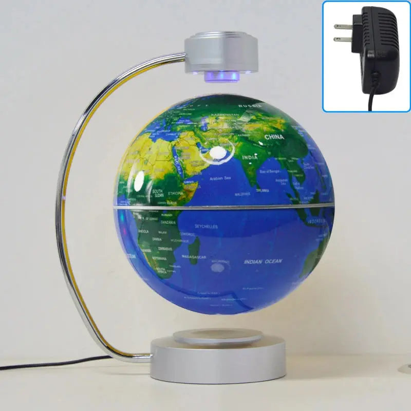 8 Inch Maglev Globe Self Rotating World Maps English Levitating Globus Levitation Magnetic Floating Map Geography Education Deco LAVIVA
