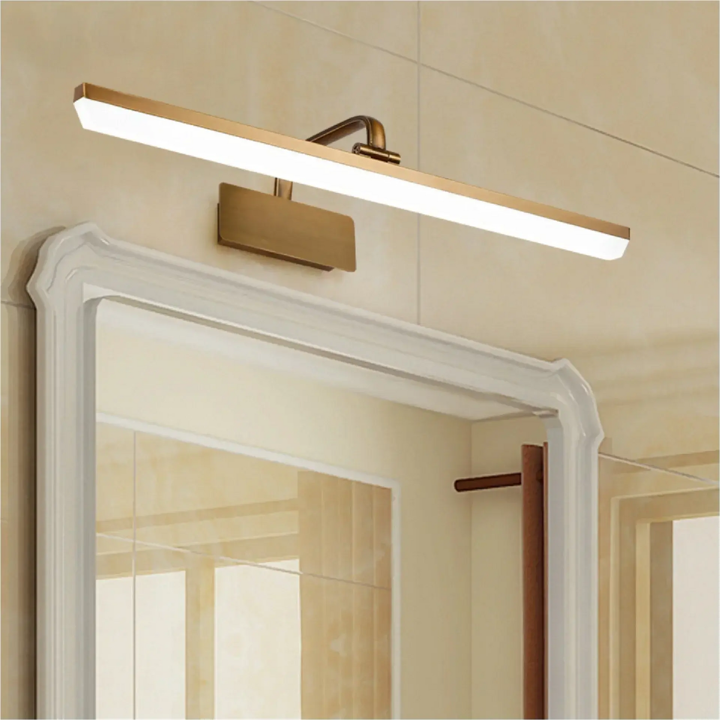 Brown Bronze LED Mirror Lamp Waterproof Wall Mounted Bathroom Lighting for Hotel Display Cabinet Mural Modern Study MakeUp Light LAVIVA