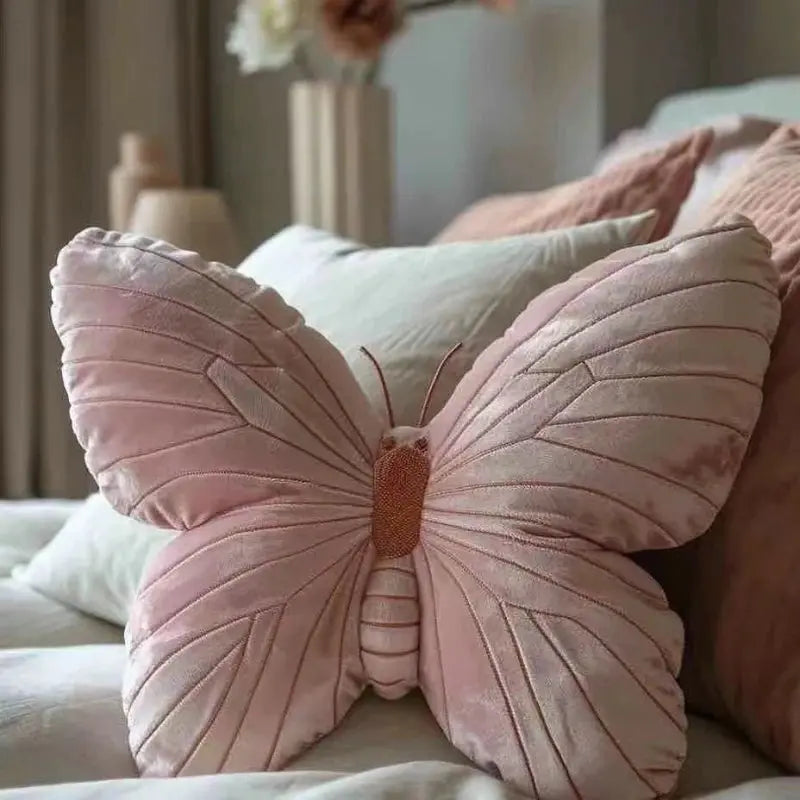 Ins Wind Girl Heart Butterfly Pillow Pillow Soft Pink Butterfly Hug LAVIVA