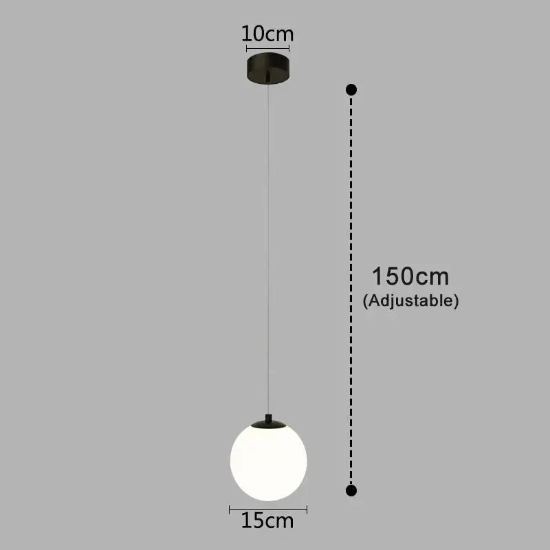 Modern Glass LED Pendant Lights Nordic Living Room Bedroom Fixtures Indoor Lighting Restaurant Bar Home Decor Hanging Lamp 220V LAVIVA