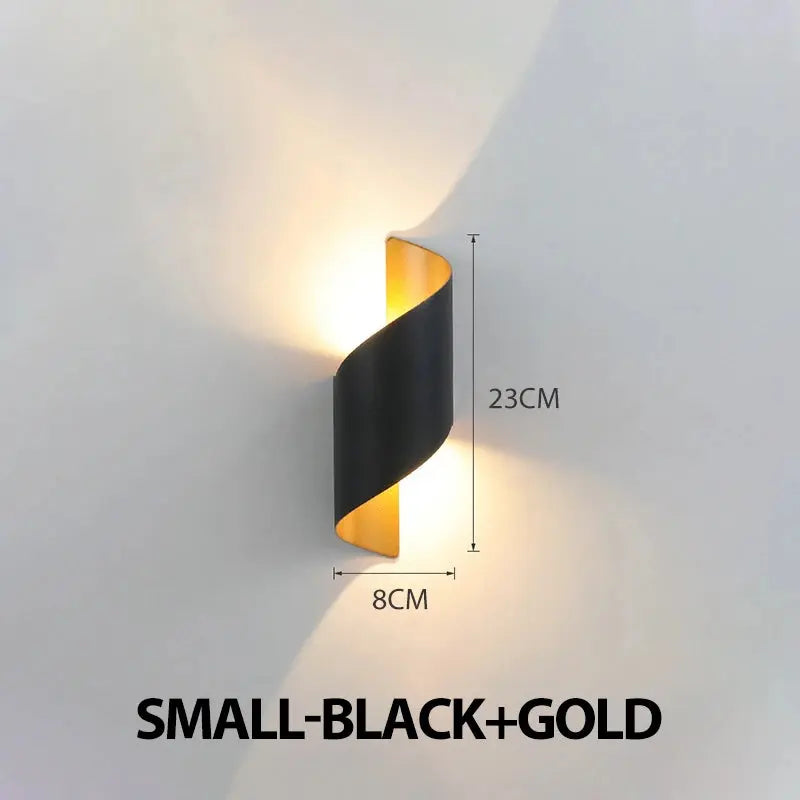 Spiral Design LED Wall Lamp 10W Indoor Wall Lights Waterproof Outdoor Modern Nordic Sconce Lamp Interior Wall Light Home Decor LAVIVA