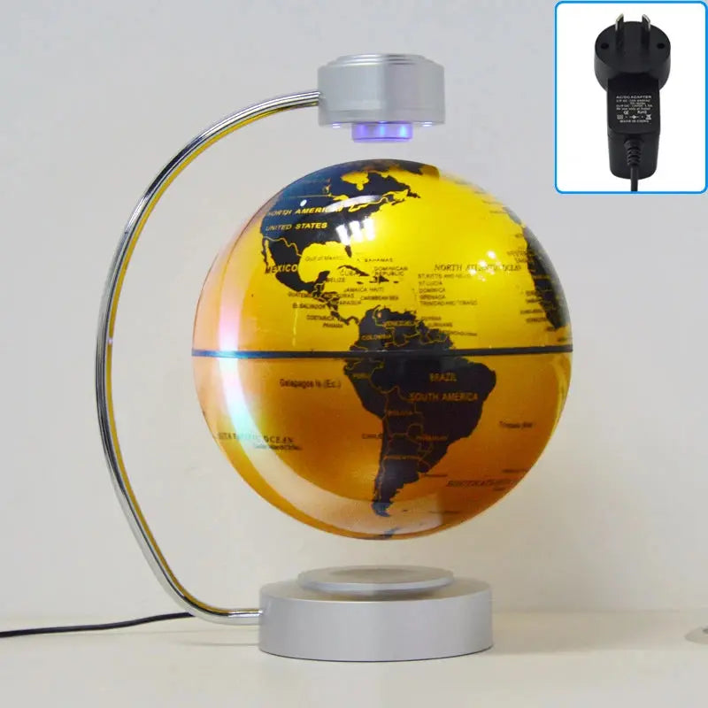 8 Inch Maglev Globe Self Rotating World Maps English Levitating Globus Levitation Magnetic Floating Map Geography Education Deco LAVIVA