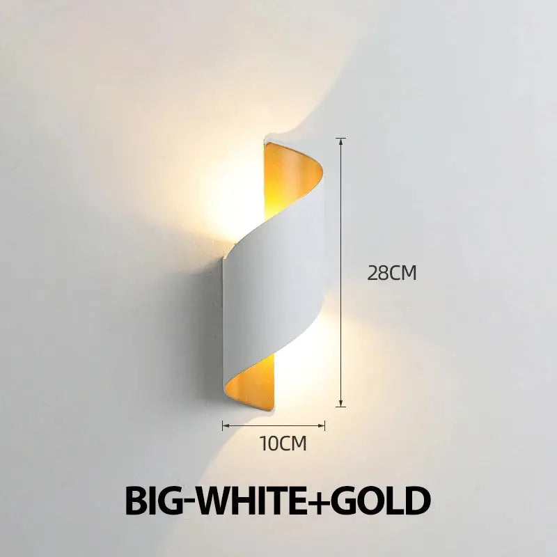 Spiral Design LED Wall Lamp 10W Indoor Wall Lights Waterproof Outdoor Modern Nordic Sconce Lamp Interior Wall Light Home Decor LAVIVA