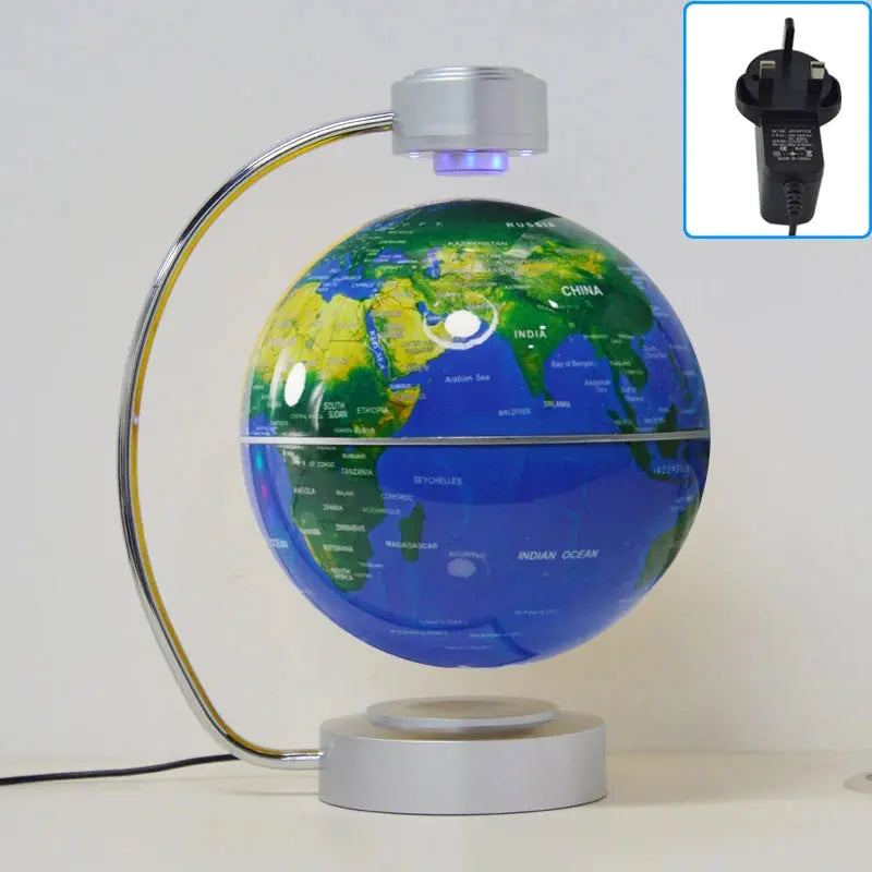 8 Inch Maglev Globe Self Rotating World Maps English Levitating Globus Levitation Magnetic Floating Map Geography Education Deco LAVIVA
