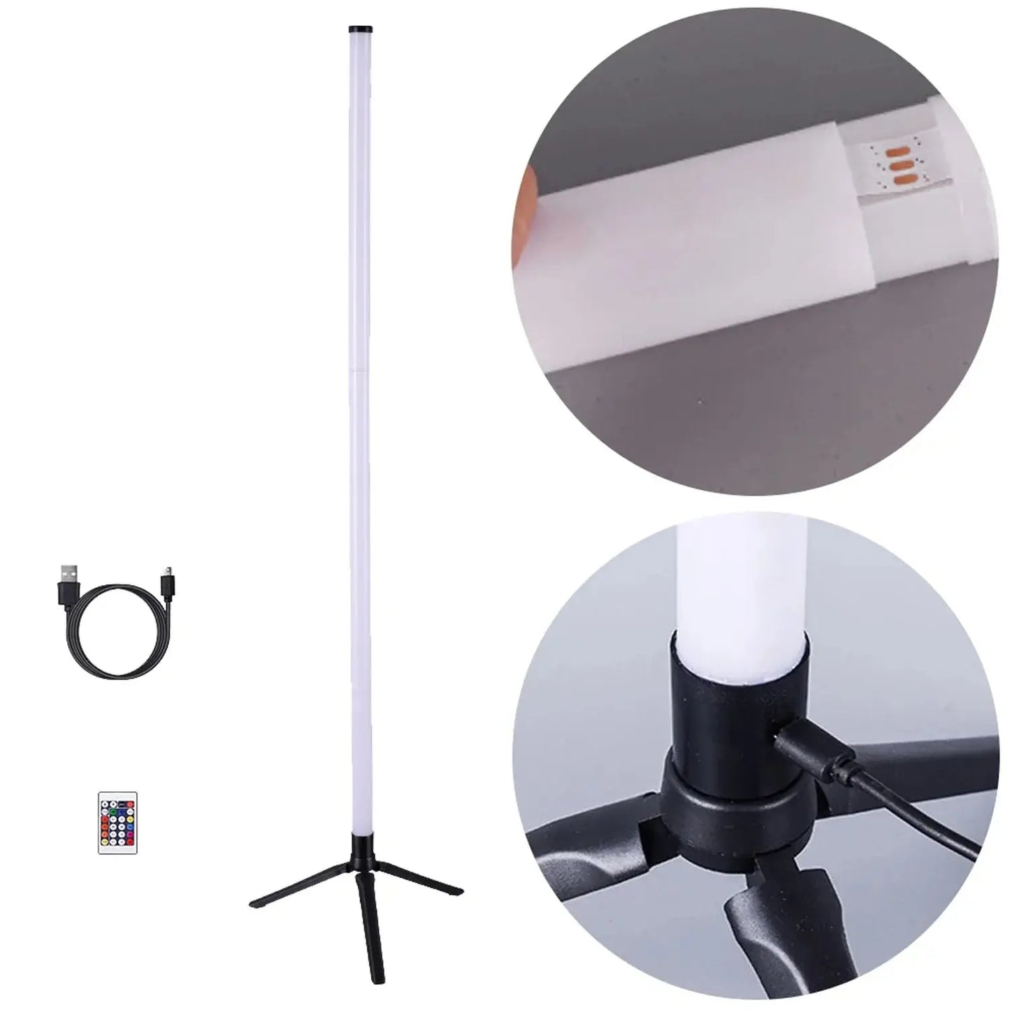 Wall Corner Decoration Ambient Light 5V RGB IC Floor Lamp Suitable for Bedroom Wall Corner Decoration Living Room TV Decoration LAVIVA