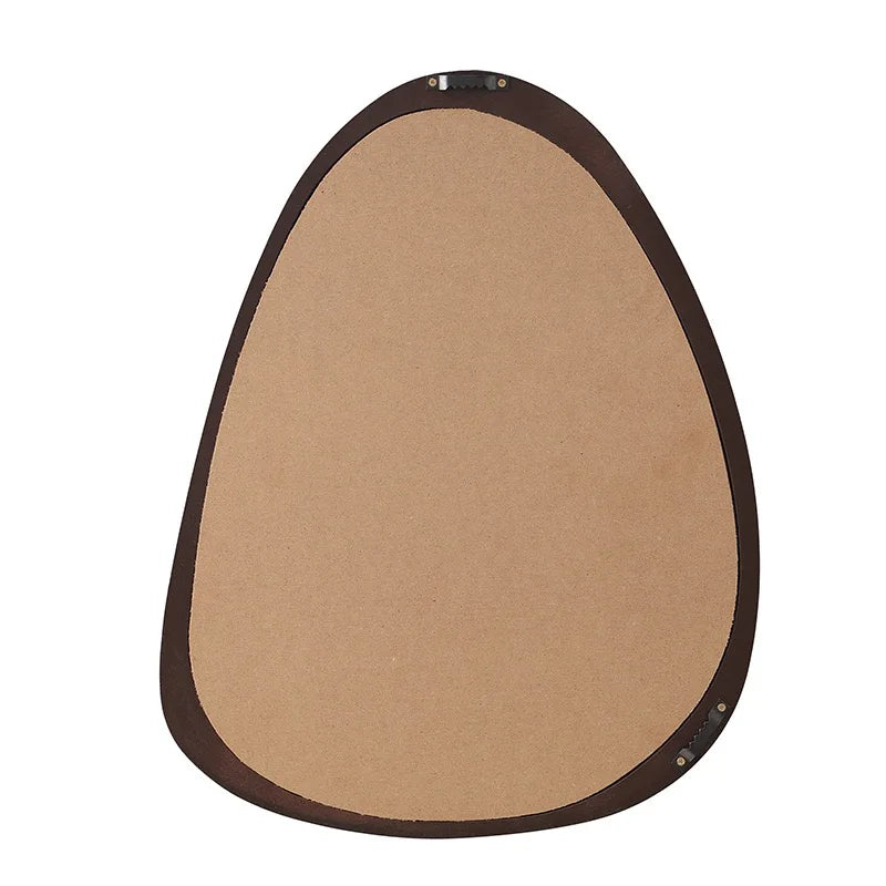 Irregular Wall Mirror, 15 * 10 inch Asymmetrical Wood Mirrors, Small Wall Mirror, Hanging Vertically and Horizontally. Mirrors
