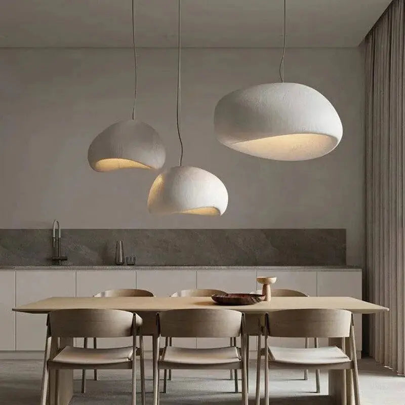 Nordic Wabi Sabi Pendant Light Modern LED Ceiling Chandelier for Living Room Bedroom Dining Room Designer E27 Decor Hanging Lamp LAVIVA