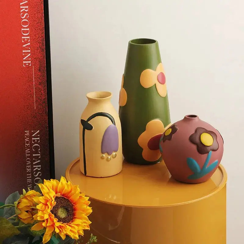 Nordic Morandi Glazed Ceramic flower vase for table, Nordic style, Nordic style, flower vase, home decoration, dropshipping LAVIVA