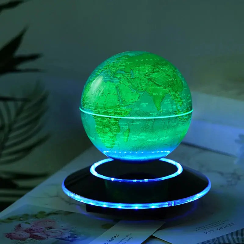 Magnetic Levitation 6-Inch 8-Inch Globe, Self Rotating Luminous Office Decoration, Living Room Desktop Decoration, Creative Gift LAVIVA