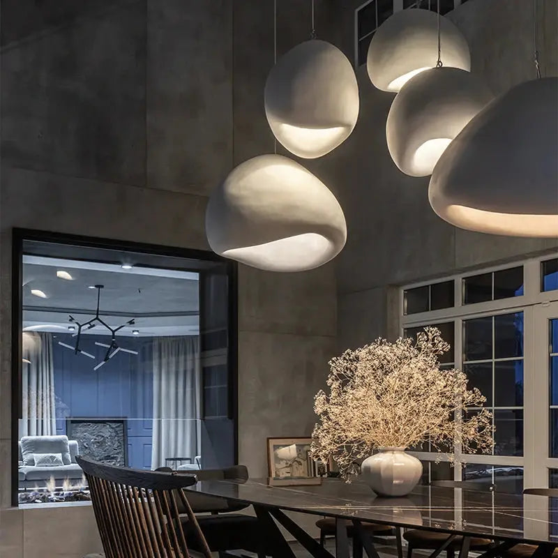 Nordic Wabi Sabi Pendant Light Modern LED Ceiling Chandelier for Living Room Bedroom Dining Room Designer E27 Decor Hanging Lamp LAVIVA