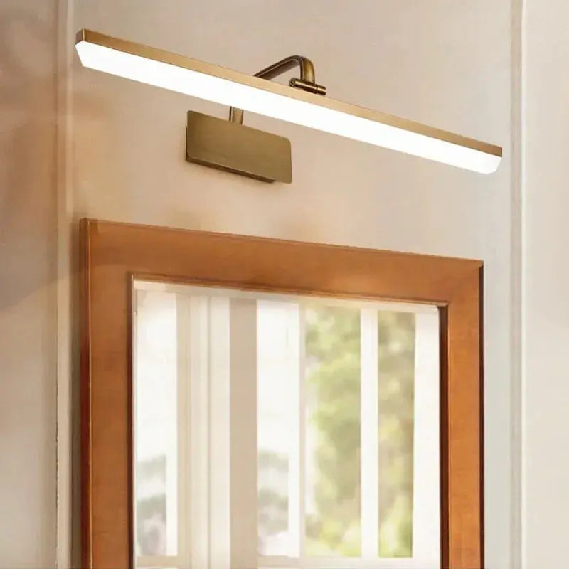 Brown Bronze LED Mirror Lamp Waterproof Wall Mounted Bathroom Lighting for Hotel Display Cabinet Mural Modern Study MakeUp Light LAVIVA