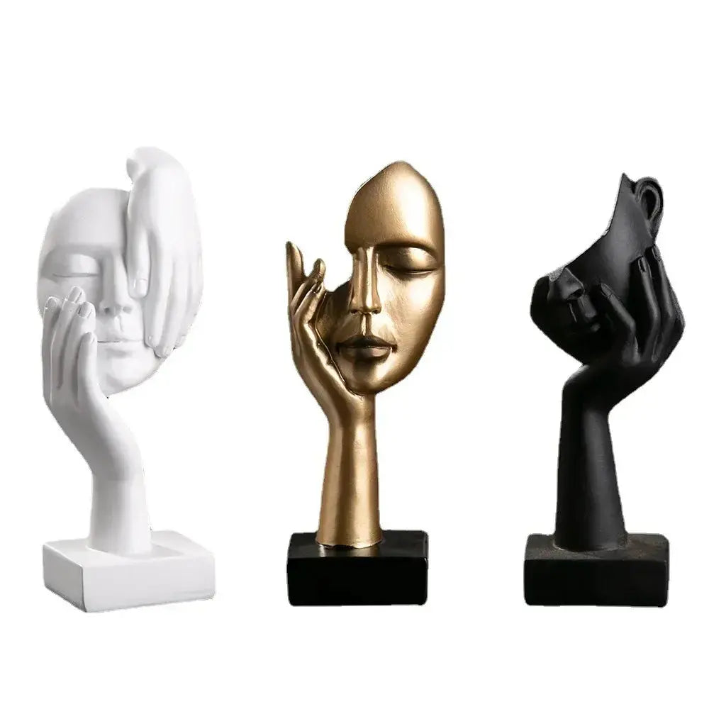 Resin Sculpture Figurines Statue Desktop Ornaments Light Luxury Art Crafts LAVIVA