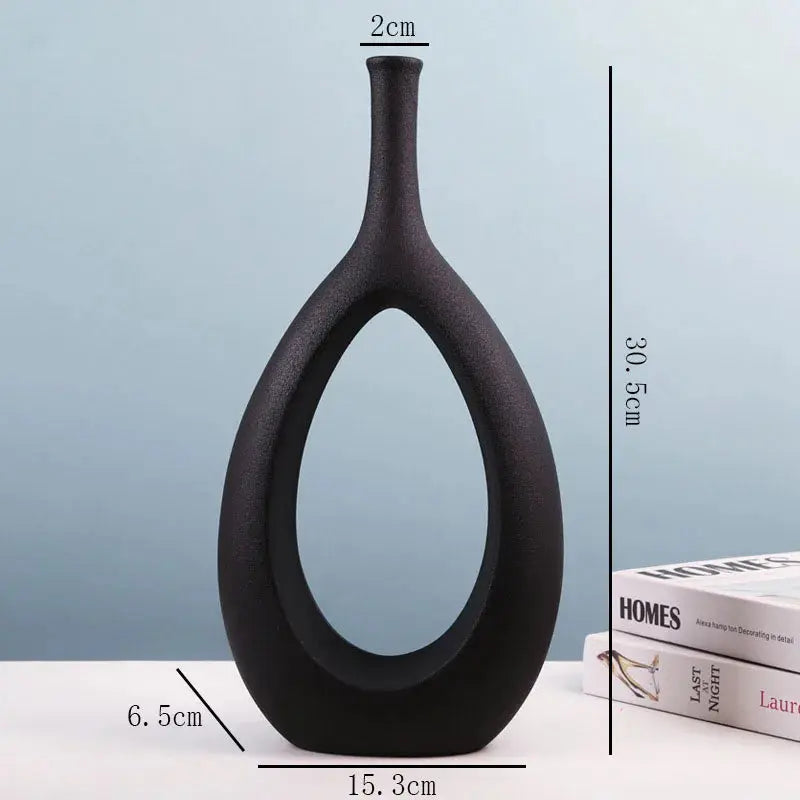 Ceramic Hollow Vase Nordic Flower Office Desktop Decor finds LAVIVA