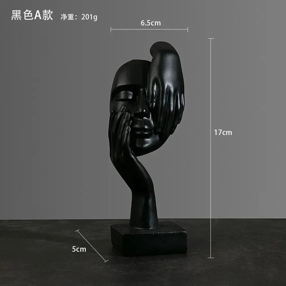 Resin Sculpture Figurines Statue Desktop Ornaments Light Luxury Art Crafts LAVIVA