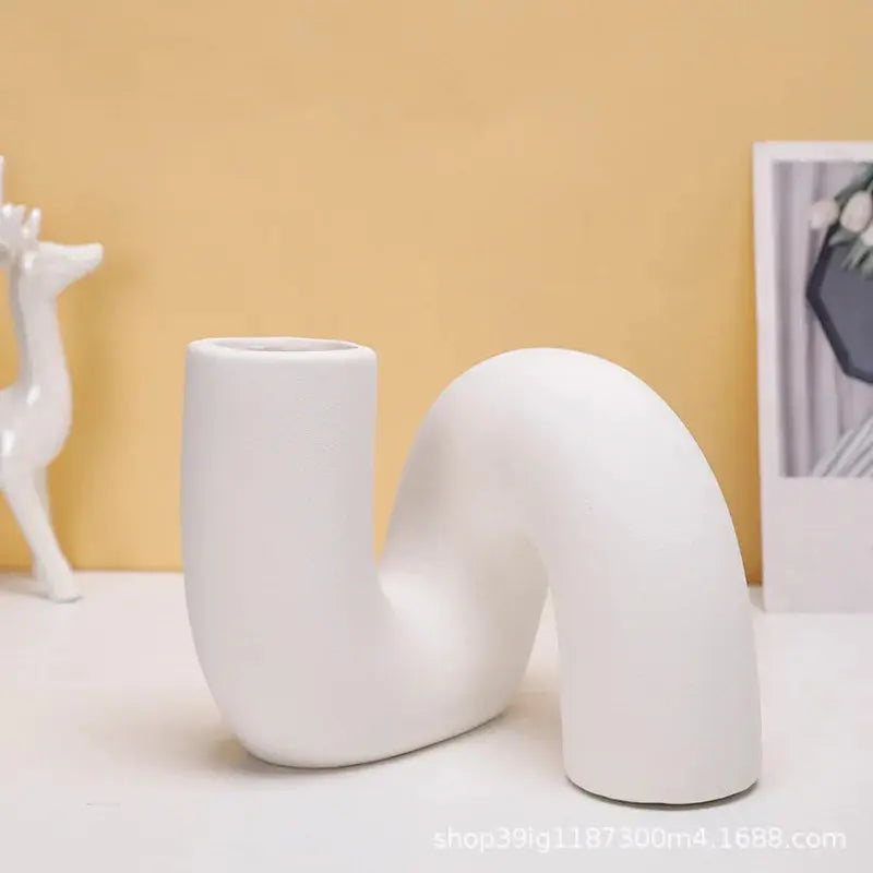 Ceramic Vase Dry Flower Living Room Decoration Art Arrangement Ornaments Home Accessories LAVIVA