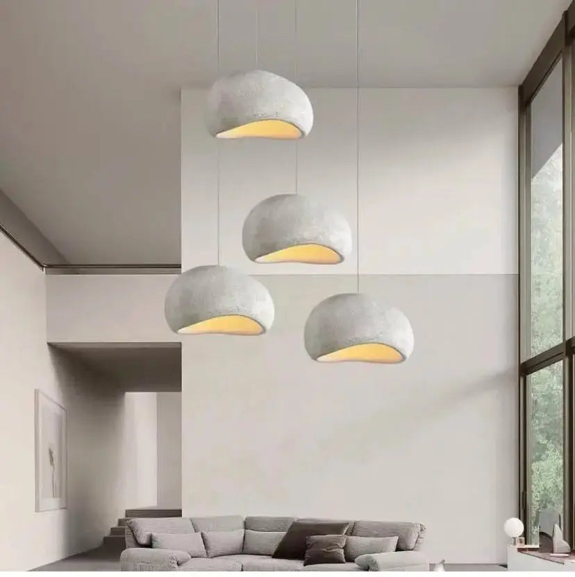Nordic Wabi Sabi Pendant Light Modern LED Ceiling Chandelier for Living Room Bedroom Dining Room Designer E27 Decor Hanging Lamp LAVIVA