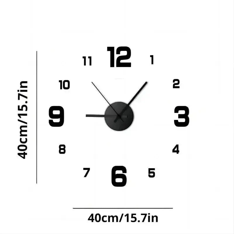 Creative Frameless DIY Wall Clock Wall Decoration Home Silent Clock Living Room Office Wall Decoration Art Bedroom Decor Modern LAVIVA