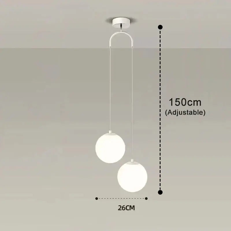 Modern Glass LED Pendant Lights Nordic Living Room Bedroom Fixtures Indoor Lighting Restaurant Bar Home Decor Hanging Lamp 220V LAVIVA
