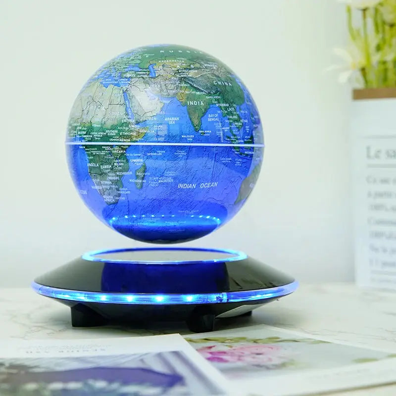 Magnetic Levitation 6-Inch 8-Inch Globe, Self Rotating Luminous Office Decoration, Living Room Desktop Decoration, Creative Gift LAVIVA