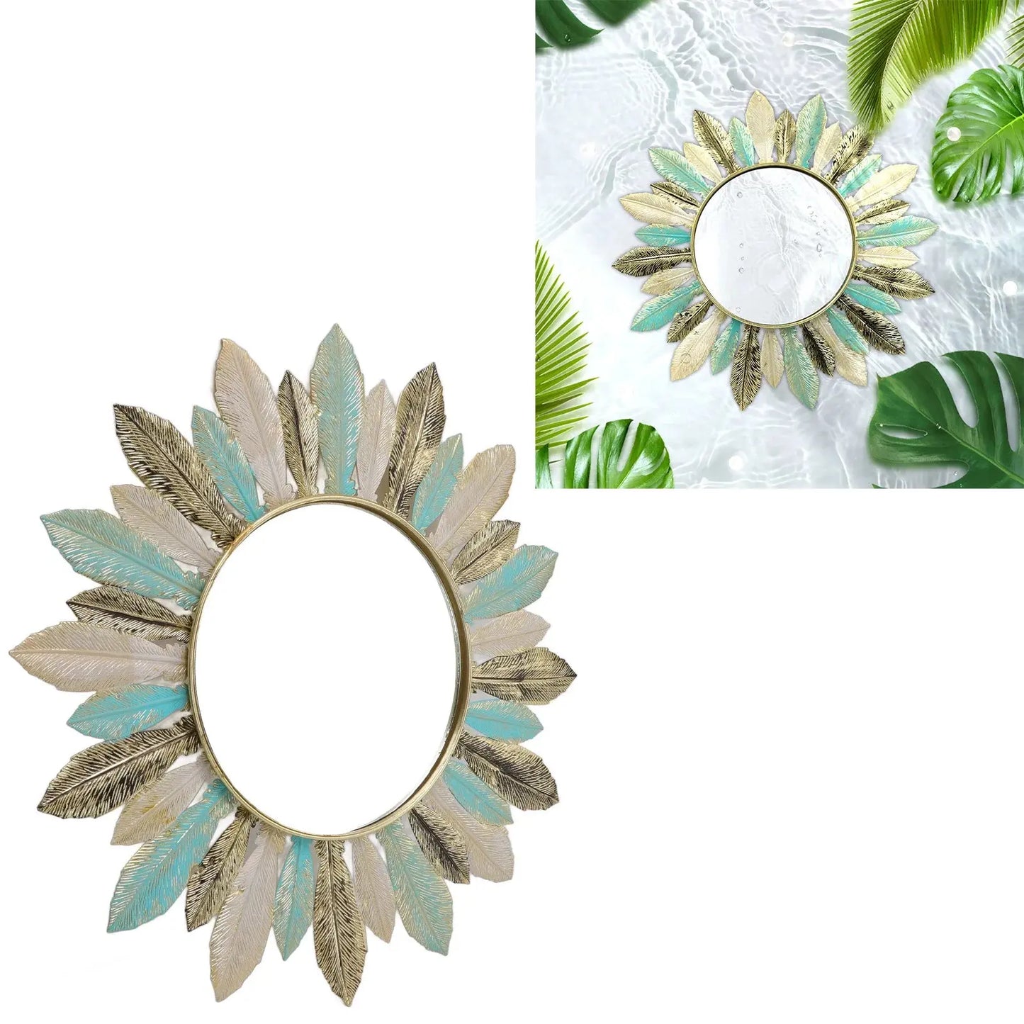 Metal Wall Decor Modern Minimalist Hanging Feather Wall Art Sculpture for Bedroom Living Room Study Office LAVIVA