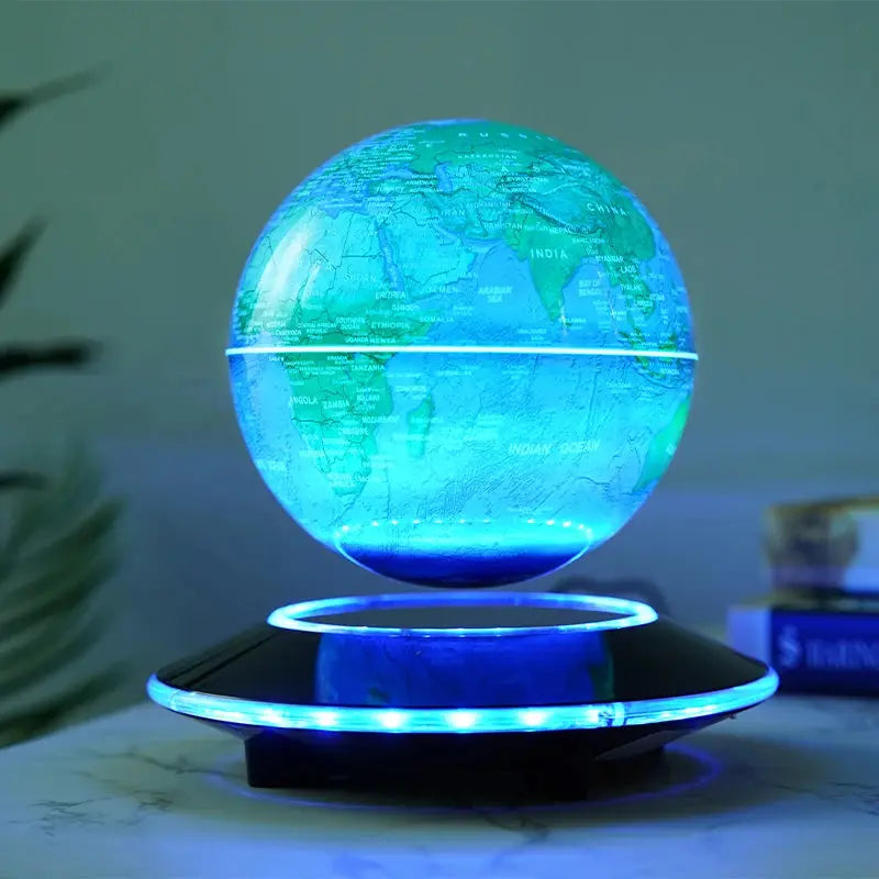 Magnetic Levitation 6-Inch 8-Inch Globe, Self Rotating Luminous Office Decoration, Living Room Desktop Decoration, Creative Gift LAVIVA