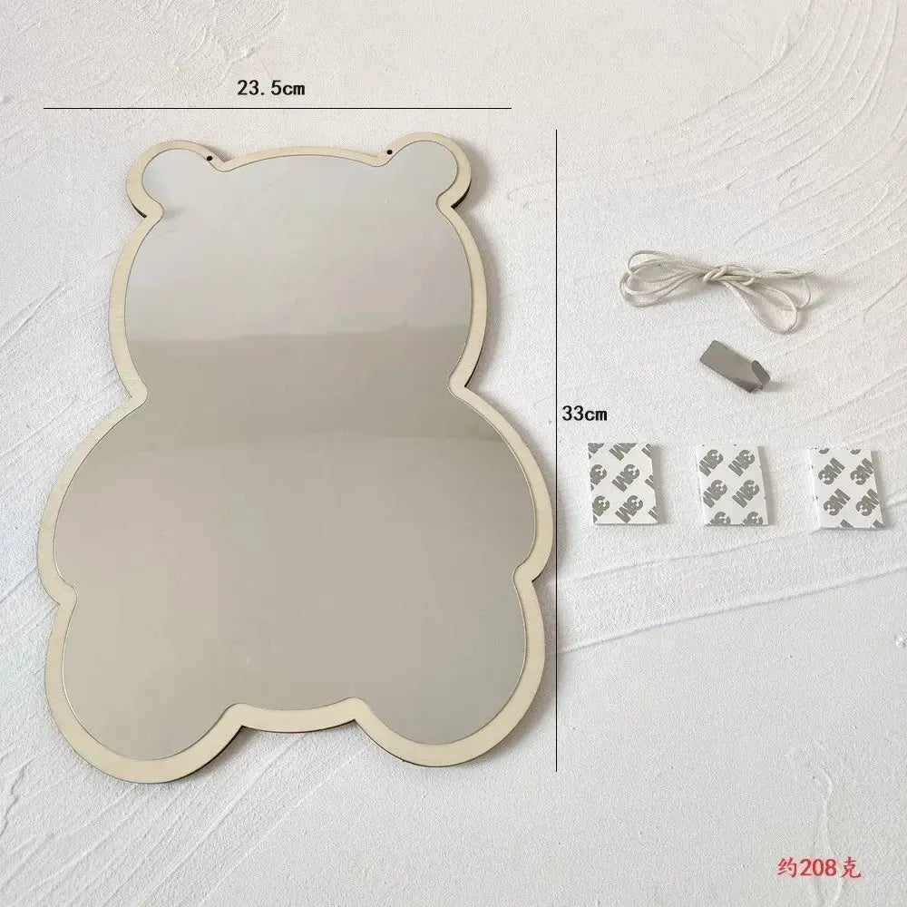 Creative Decorative Mirror for Kids Room Cute Bear Rabbit Shape Acrylic Mirror Baby Photo Props Nordic Home Nursery Decor LAVIVA