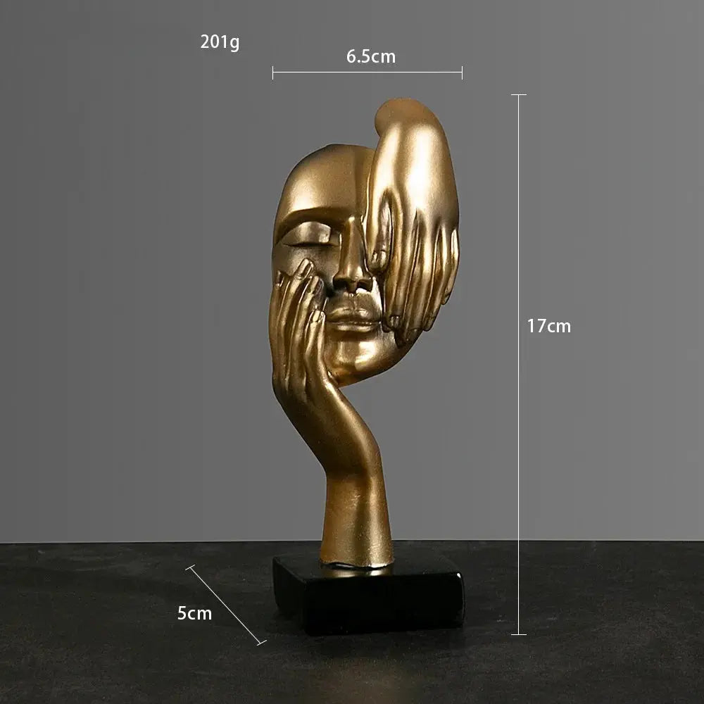 Resin Sculpture Figurines Statue Desktop Ornaments Light Luxury Art Crafts LAVIVA
