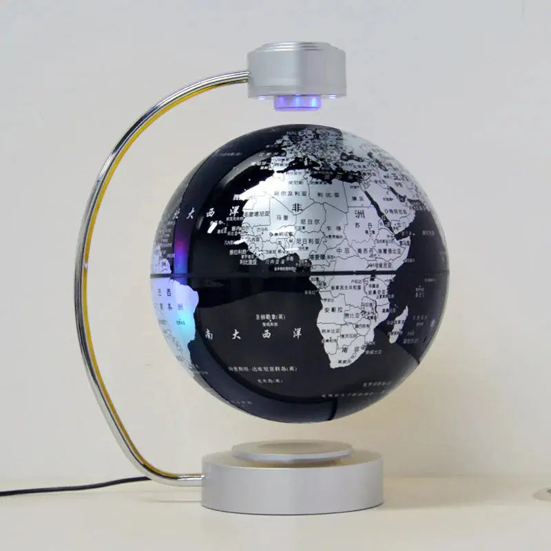 8 Inch Maglev Globe Self Rotating World Maps English Levitating Globus Levitation Magnetic Floating Map Geography Education Deco LAVIVA