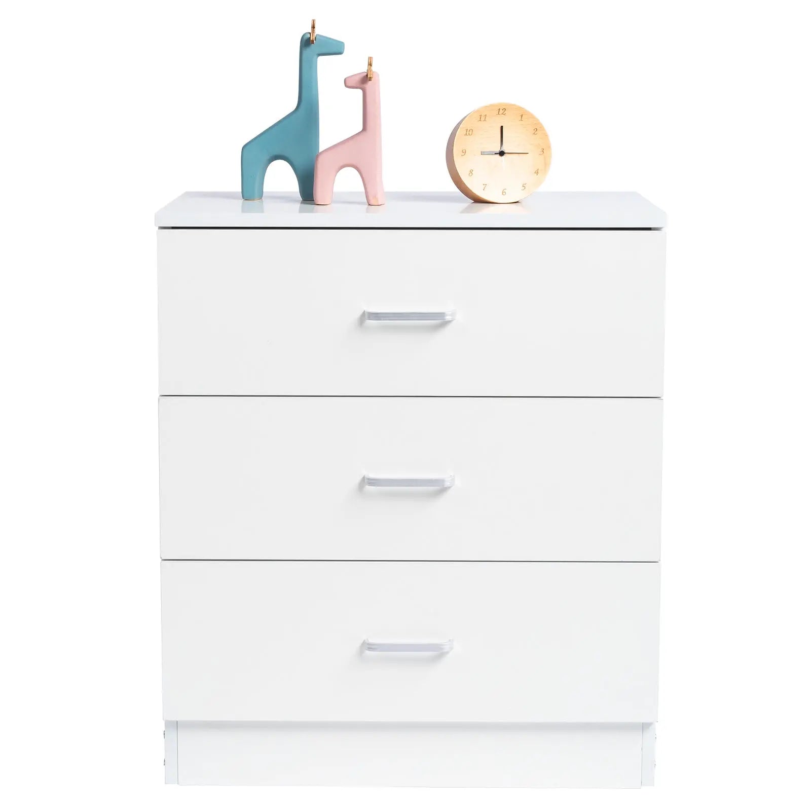 [] Modern Simple 3-Drawer Dresser Chest of Drawers for Family Room Bedroom Living Room Universal Design, White qbmgp8-fy