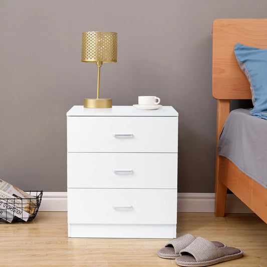 [] Modern Simple 3-Drawer Dresser Chest of Drawers for Family Room Bedroom Living Room Universal Design, White qbmgp8-fy